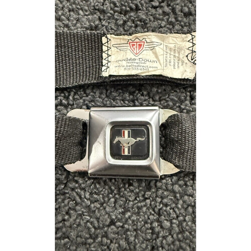 Ford Mustang Seatbelt Belt Adjustable Strap Unisex Adult Buckle Down One Size